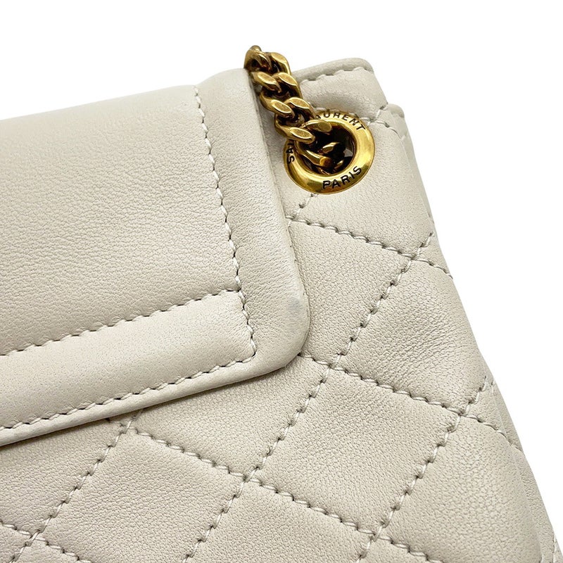 サンローランパリ チェーンショルダーバッグ ミニ ノリータ YSL 672738 SAINT LAURENT PARIS バッグ 白