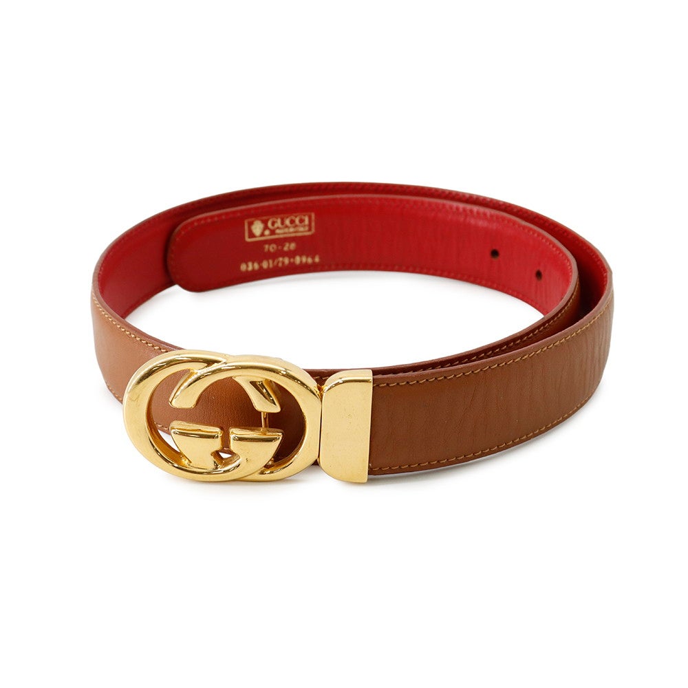 ˚✧₊⁎GUCCI グッチ　ベルト超美品⁎⁺˳✧༚ グッチ ベルト ダブルG レザー リバーシブル サイズ70 GUCCI ベルト