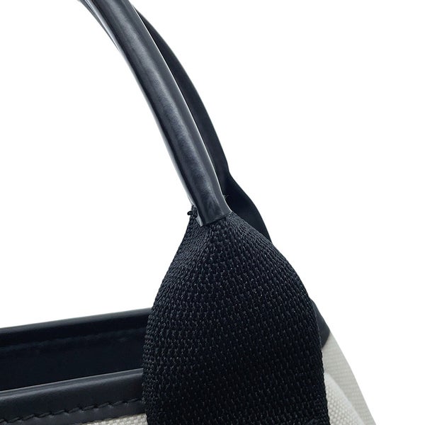 バレンシアガ ハンドバッグ ネイビーカバス XS 390346 BALENCIAGA バッグ ポーチ付き 黒 白