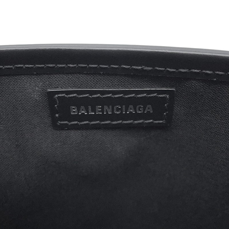 バレンシアガ ハンドバッグ ネイビーカバス XS 390346 BALENCIAGA バッグ ポーチ付き 黒 白