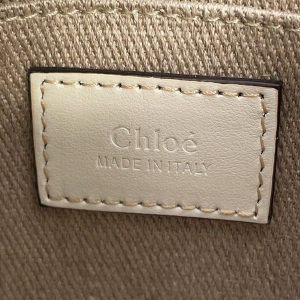 クロエ ハンドバッグ ウッディ トート ミニ キャンバス レザー CHC22AP237I26101 Chloe 2way 白