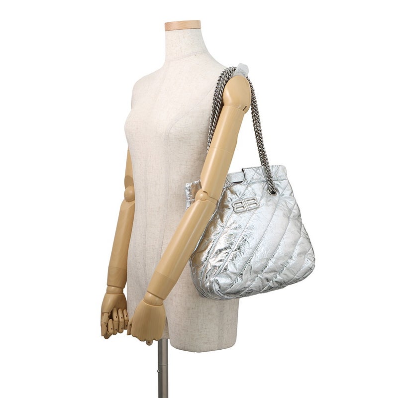 バレンシアガ ショルダーバッグ クラッシュ チェーン トートバッグ BALENCIAGA バッグ 2way