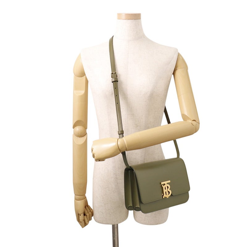 バーバリー ショルダーバッグ TBロゴ レザー BURBERRY バッグ 斜め掛け