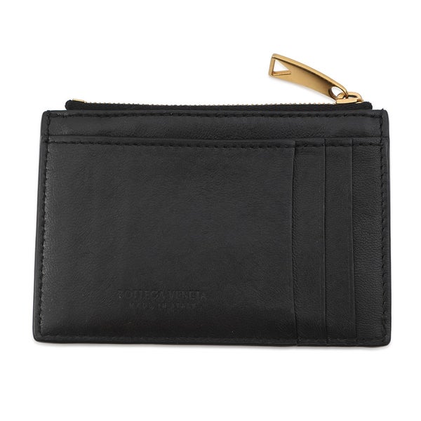 ボッテガヴェネタ コインケース マキシイントレチャート カセット ファスナーカードケース 681010 BOTTEGA VENETA 黒