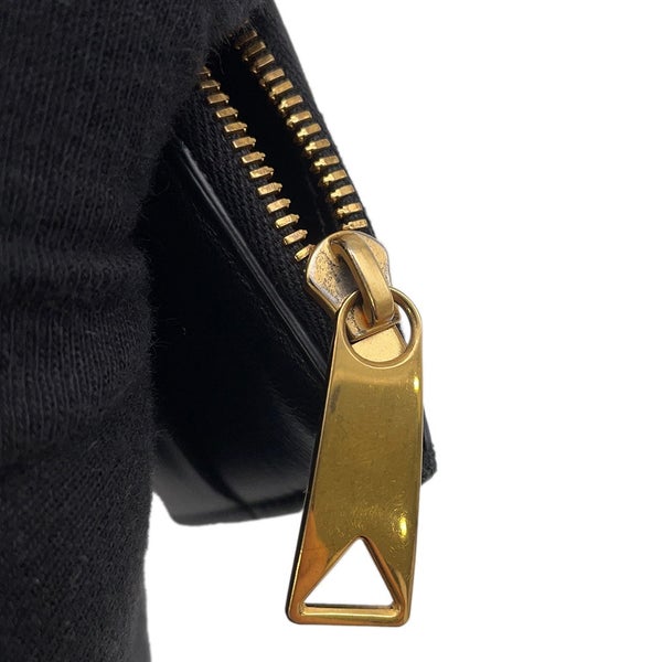 ボッテガヴェネタ コインケース マキシイントレチャート カセット ファスナーカードケース 681010 BOTTEGA VENETA 黒
