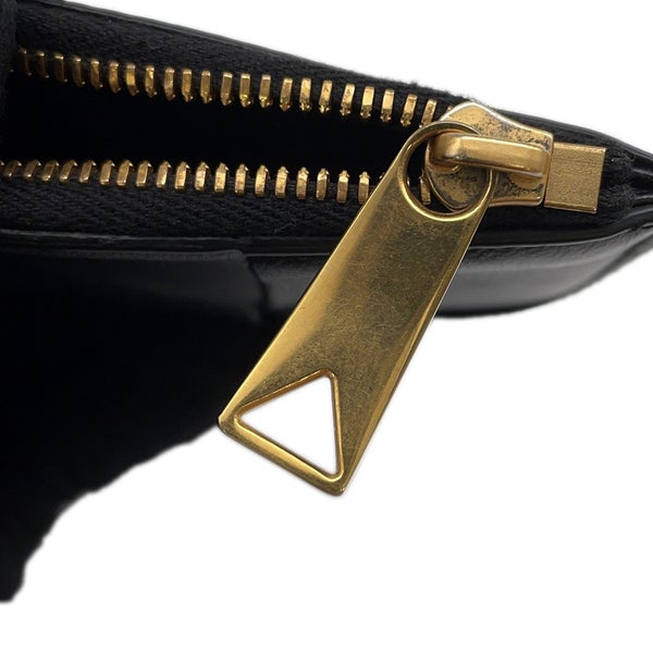 ボッテガヴェネタ コインケース マキシイントレチャート カセット ファスナーカードケース 681010 BOTTEGA VENETA 黒