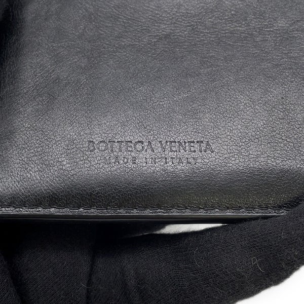 ボッテガヴェネタ コインケース マキシイントレチャート カセット ファスナーカードケース 681010 BOTTEGA VENETA 黒
