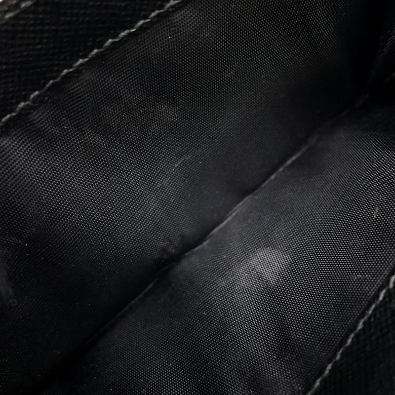 プラダ 二つ折り財布 ロゴ サフィアーノ PRADA 財布 黒