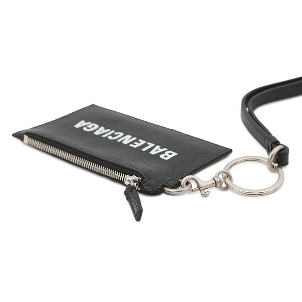 バレンシアガ コインケース カードケース ストラップ付き 594548 BALENCIAGA 小銭入れ 黒