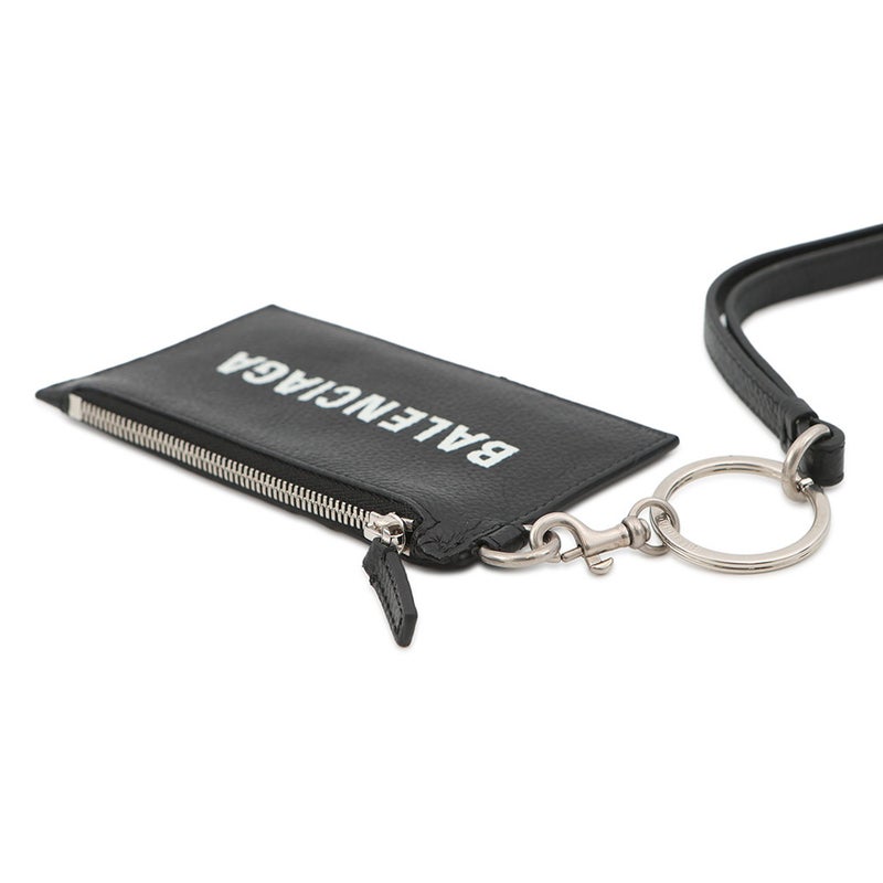 バレンシアガ コインケース カードケース ストラップ付き 594548 BALENCIAGA 小銭入れ 黒