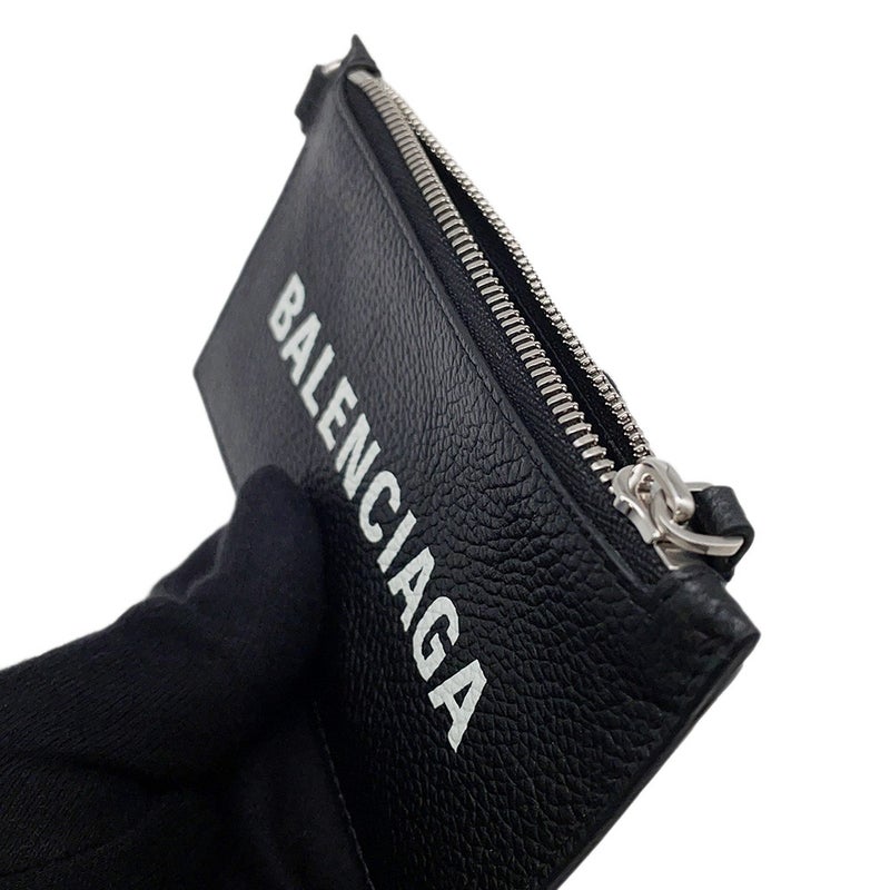 バレンシアガ コインケース カードケース ストラップ付き 594548 BALENCIAGA 小銭入れ 黒