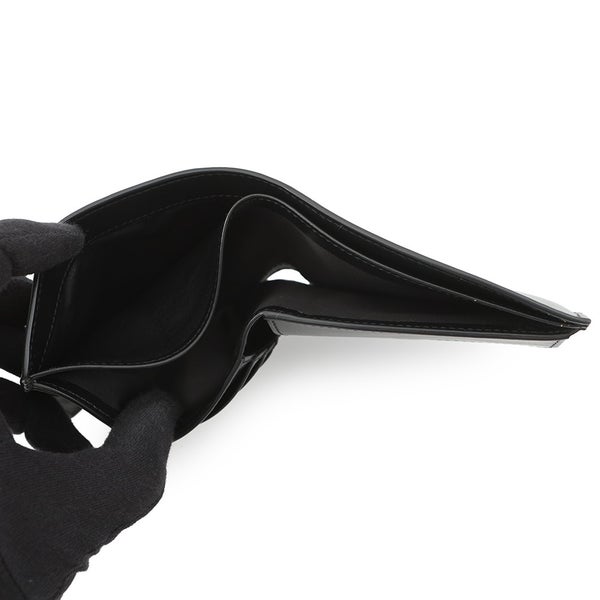サンローランパリ 二つ折り財布 カサンドラ コインパース付き レザー SAINT LAURENT PARIS 財布 メンズ 黒