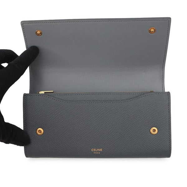 セリーヌ 長財布 ラージ フラップウォレット レザー 10B563BEL CELINE 財布