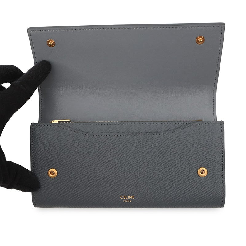 セリーヌ 長財布 ラージ フラップウォレット レザー 10B563BEL CELINE 財布