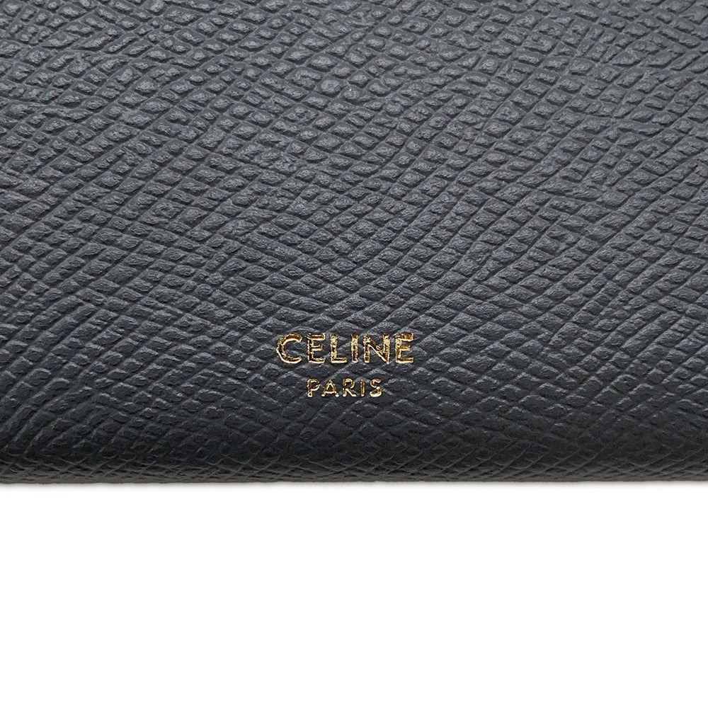 セリーヌ 長財布 ラージ フラップウォレット レザー 10B563BEL CELINE