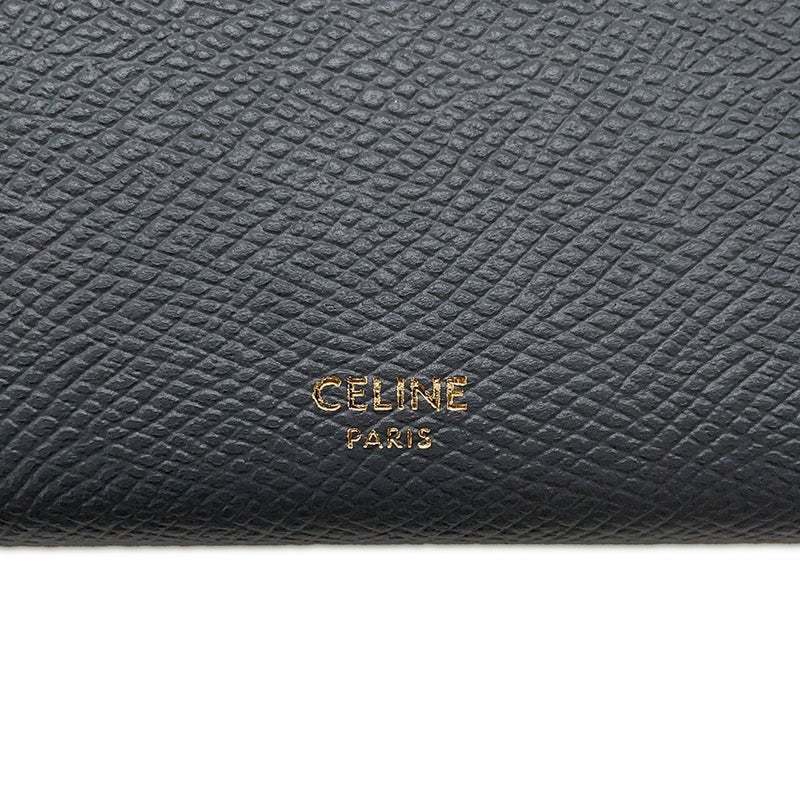 セリーヌ 長財布 ラージ フラップウォレット レザー 10B563BEL CELINE 財布