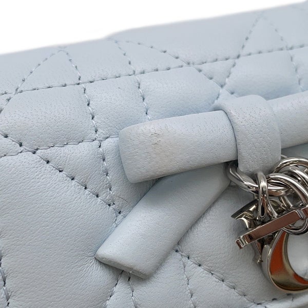 クリスチャン・ディオール 三つ折り財布 カナージュ My Dior Hibiscus Lジップウォレット ラムスキン S2608PUQA Christian Dior