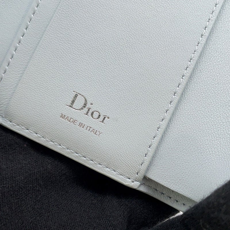 クリスチャン・ディオール 三つ折り財布 カナージュ My Dior Hibiscus Lジップウォレット ラムスキン S2608PUQA Christian Dior