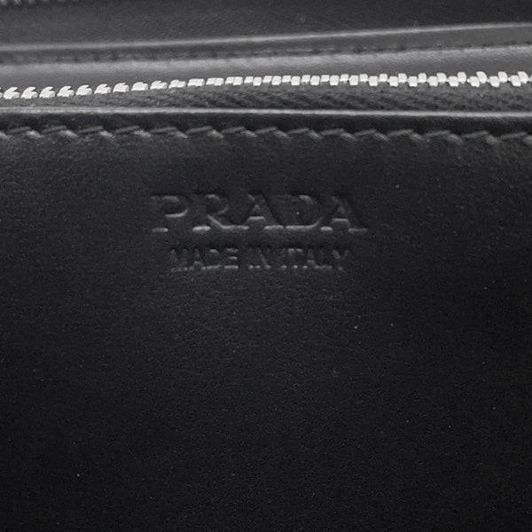 プラダ 長財布 ラウンドファスナー ブラッシュドレザー 2ML317 PRADA 財布 黒