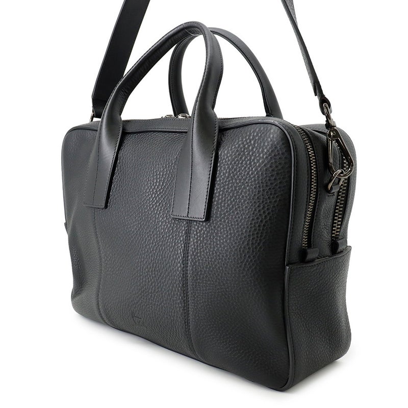 クリスチャン・ルブタン ブリーフケース レザー Christian Louboutin ２wayショルダー メンズ 黒