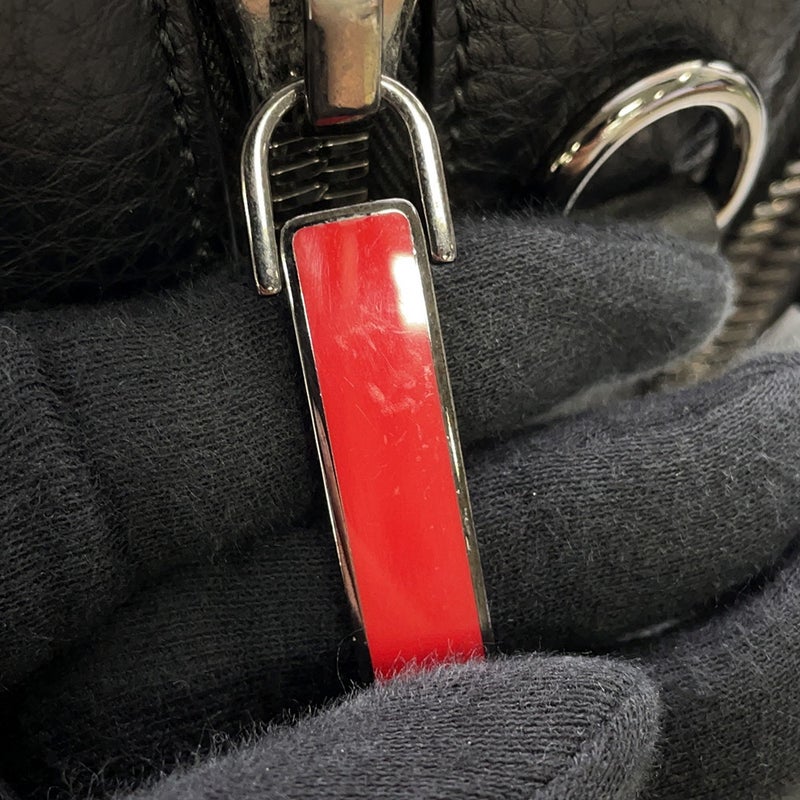 クリスチャン・ルブタン ブリーフケース レザー Christian Louboutin ２wayショルダー メンズ 黒
