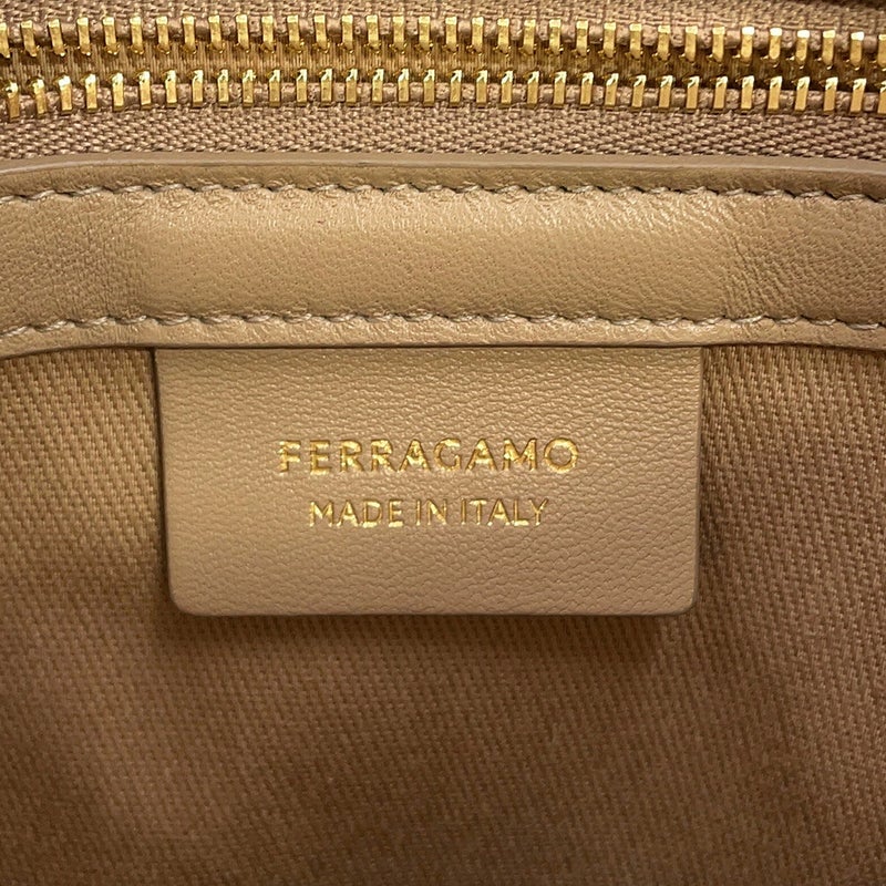 サルヴァトーレ・フェラガモ ハンドバッグ ビーチ スモール キャンバス 214988 Ferragamo トートバッグ