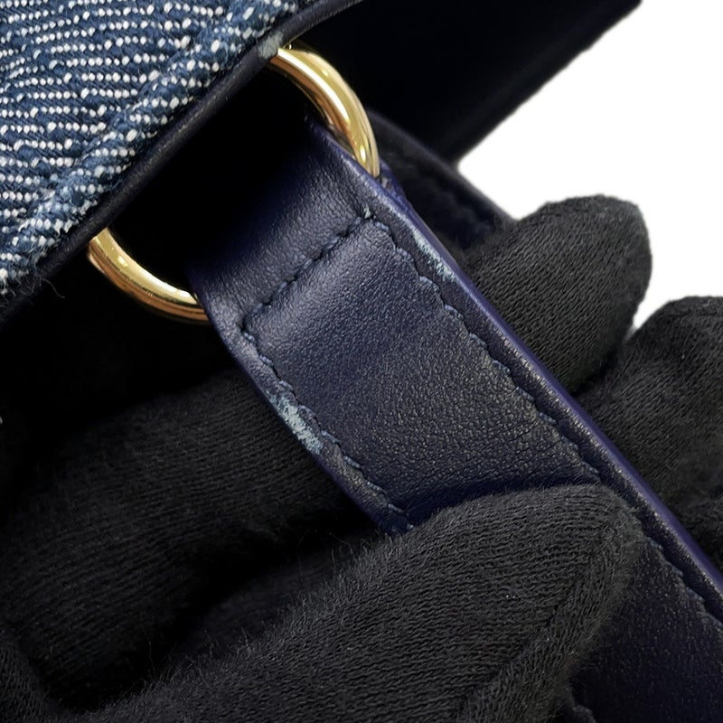フェラガモ トートバッグ デニム ロゴ コットン Ferragamo バッグ