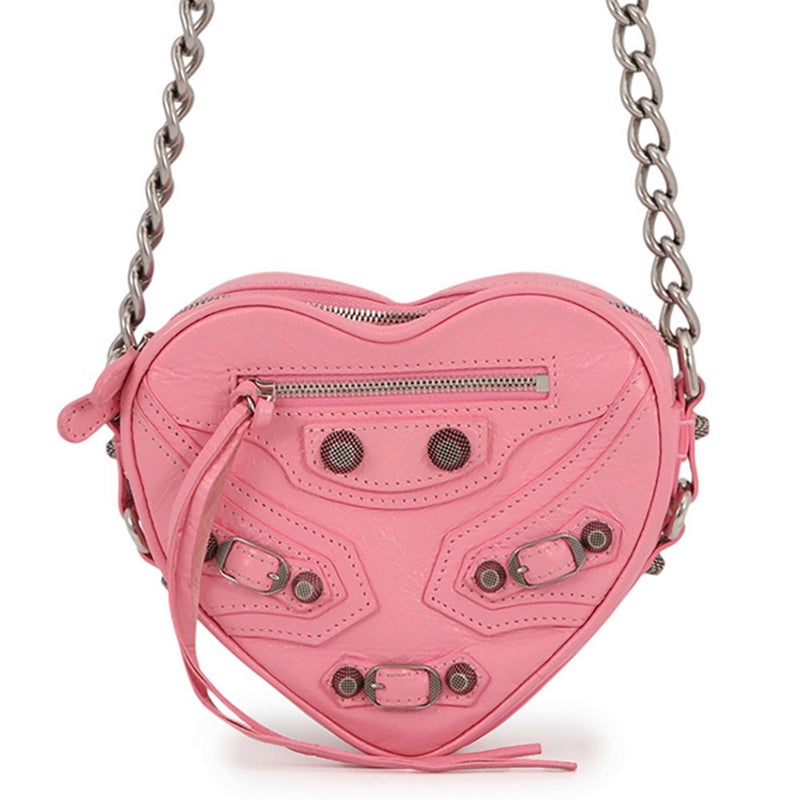 バレンシアガ チェーンショルダーバッグ ルカゴール ハート レザー 722781 BALENCIAGA