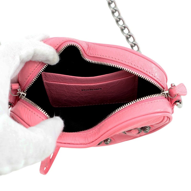 バレンシアガ チェーンショルダーバッグ ルカゴール ハート レザー 722781 BALENCIAGA