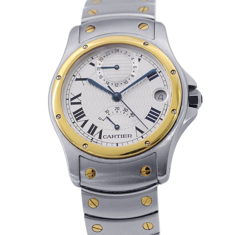 カルティエ サントス ロンド MM W20038R3 Cartier 腕時計 ウォッチ ヴィンテージ 創業150周年 1847本限定 シルバー文字盤