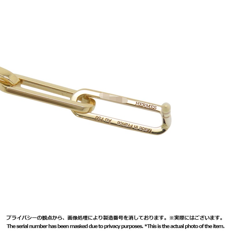 エルメス ピアス ケリー・シェーヌ K18YGイエローゴールド HERMES アシンメトリー ジュエリー