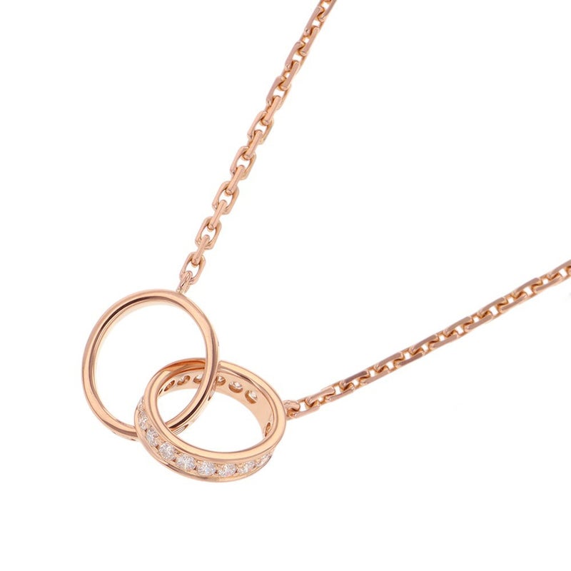 カルティエ ネックレス LOVE セミパヴェ ダイヤモンド 18P 計0.22ct K18PGピンクゴールド B7013900 ベビーラブ ペンダント