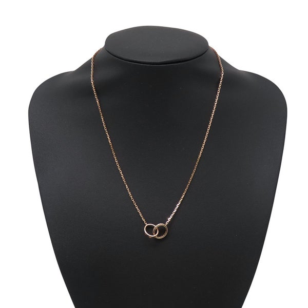 カルティエ ネックレス LOVE セミパヴェ ダイヤモンド 18P 計0.22ct K18PGピンクゴールド B7013900 ベビーラブ ペンダント
