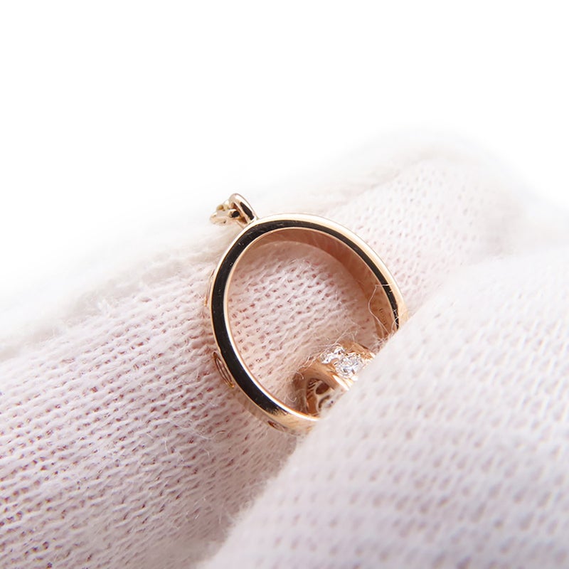カルティエ ネックレス LOVE セミパヴェ ダイヤモンド 18P 計0.22ct K18PGピンクゴールド B7013900 ベビーラブ ペンダント