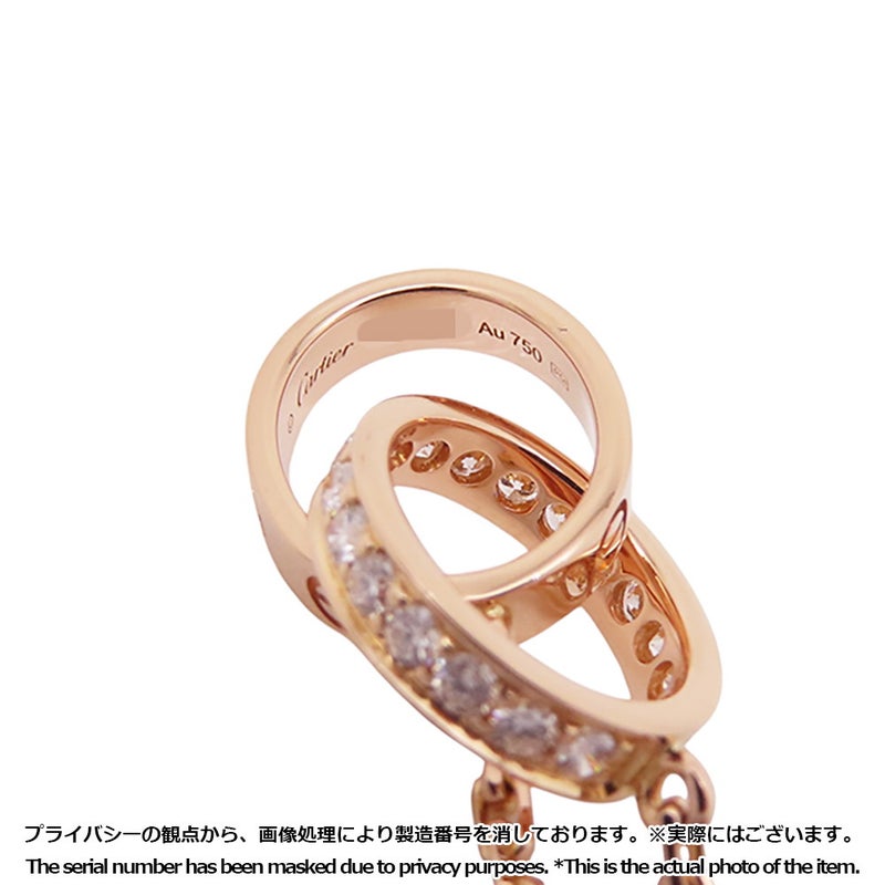 カルティエ ネックレス LOVE セミパヴェ ダイヤモンド 18P 計0.22ct K18PGピンクゴールド B7013900 ベビーラブ ペンダント