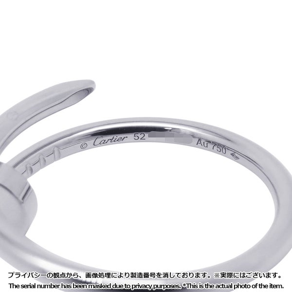 カルティエ リング ジュスト アン クル SM スモールモデル K18WGホワイトゴールド サイズ52 B4226000 指輪