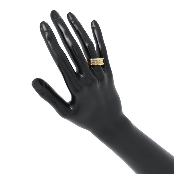 ブルガリ リング ビーゼロワン B-zero1 2バンド K18YGイエローゴールド リングサイズ58 BVLGARI 指輪