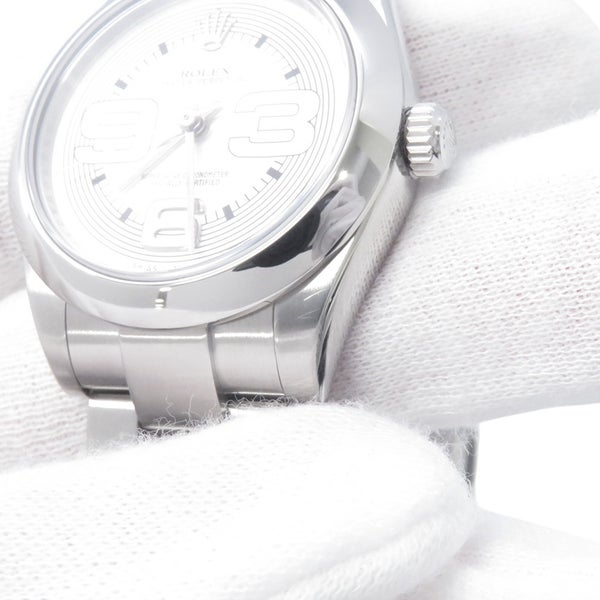 ロレックス オイスターパーペチュアル31 M番 177200 ROLEX ウォッチ 腕時計 シルバー文字盤 ビッグアラビア