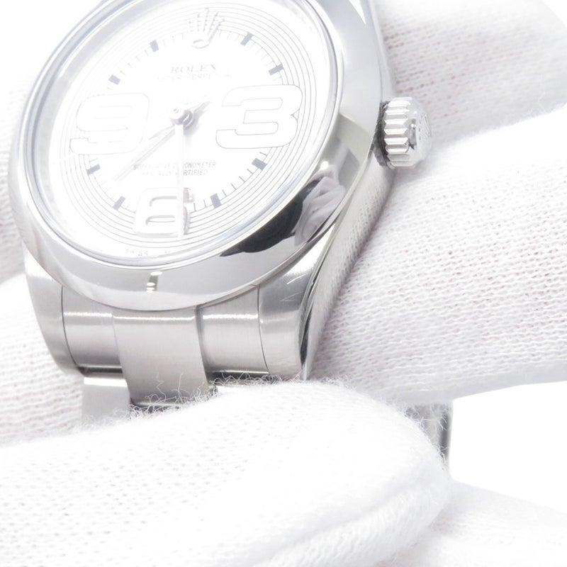 ロレックス オイスターパーペチュアル31 M番 177200 ROLEX ウォッチ 腕時計 シルバー文字盤 ビッグアラビア
