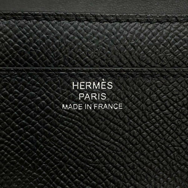 エルメス 長財布 コンスタンス トゥーゴー ロング ブラック/シルバー金具 エプソン Z刻印 黒