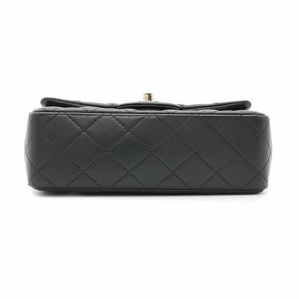 シャネル チェーンショルダーバッグ ミニ マトラッセ 20 ココマーク ラムスキン A69900 CHANEL フラップ 黒