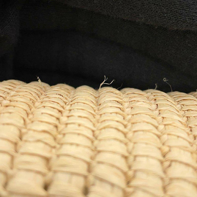 ロエベ トートバッグ スクエアバスケット スモール ラフィア カーフレザー A223099X02 LOEWE カゴバッグ