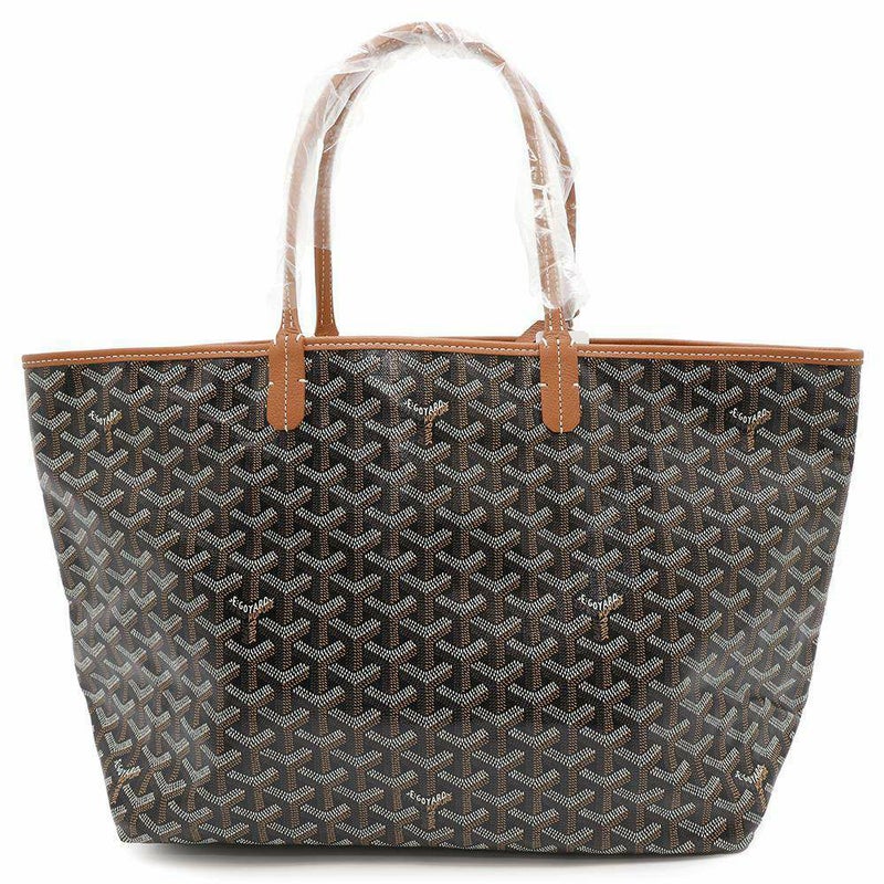 ゴヤール トートバッグ サンルイPM PVC/レザー STLOUIPMLTY01CL03P GOYARD ポーチ付き 黒