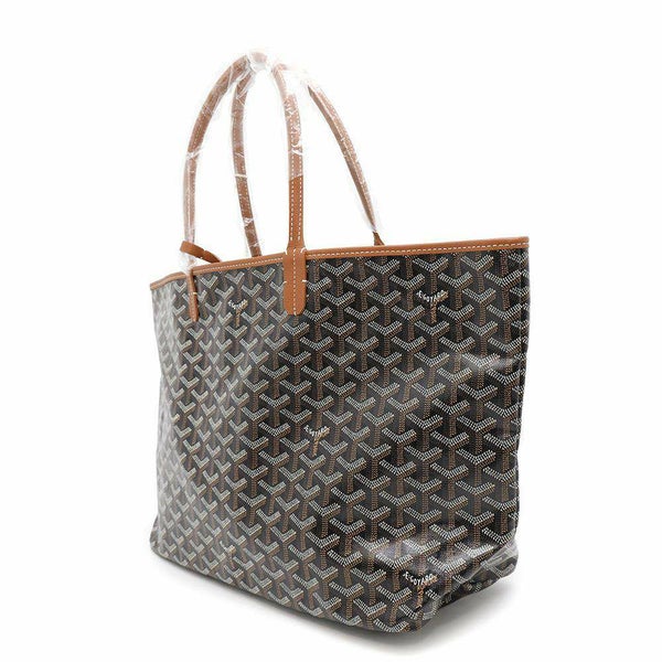 ゴヤール トートバッグ サンルイPM PVC/レザー STLOUIPMLTY01CL03P GOYARD ポーチ付き 黒