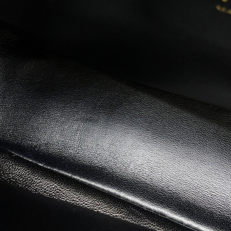シャネル チェーンショルダーバッグ トップハンドル マトラッセ ココマーク シャイニーカーフスキン AS4544 CHANEL 黒