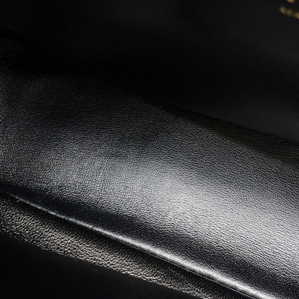 シャネル チェーンショルダーバッグ トップハンドル マトラッセ ココマーク シャイニーカーフスキン AS4544 CHANEL 黒