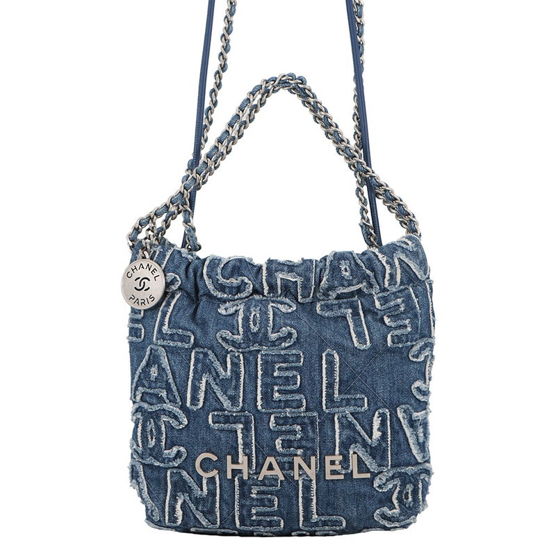 シャネル ハンドバッグ CHANEL 22 ミニ ココマーク デニム AS3980 CHANEL 2wayショルダーバッグ