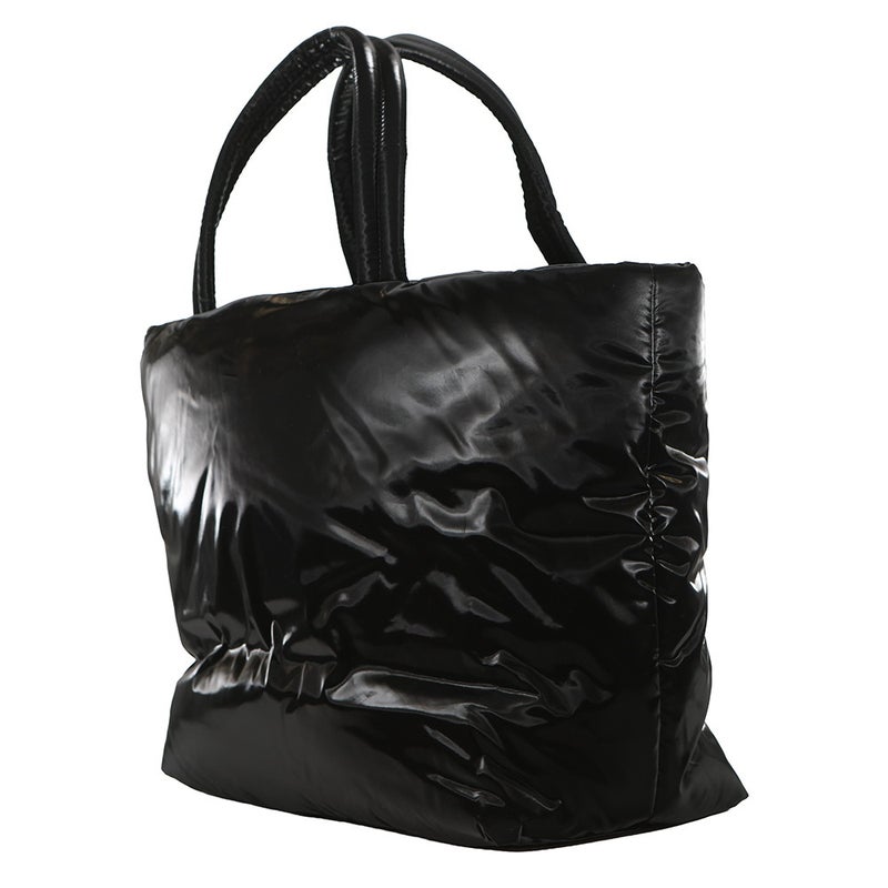 サンローランパリ トートバッグ ワイド パファー ロゴ ナイロン 756269 SAINT LAURENT PARIS バッグ 黒