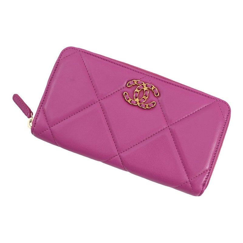 シャネル 長財布 19 スモール ジップウォレット ココマーク ラムスキン AP0948 CHANEL 財布 セール品