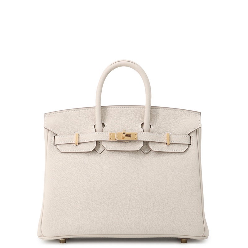 エルメス バーキン25 クレ/ゴールド金具 トゴ G刻印 HERMES Birkin ハンドバッグ